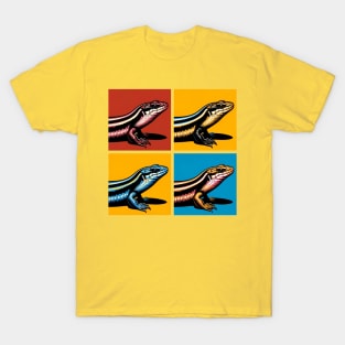 Peter's Banded Skink Pop Art - Cool Lizard T-Shirt